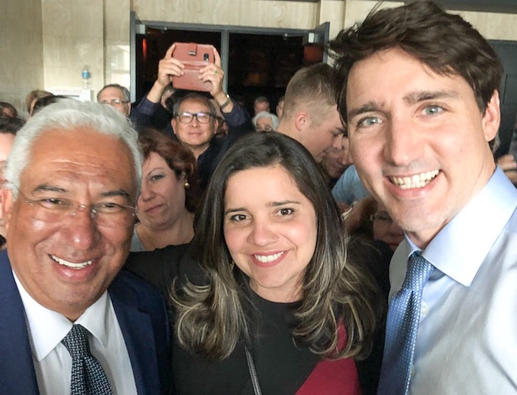 Justin Trudeau e  Antônio Costa primeiros-ministros do Canadá e Portugal